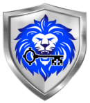 Olsen Security Lion in Shield Logo