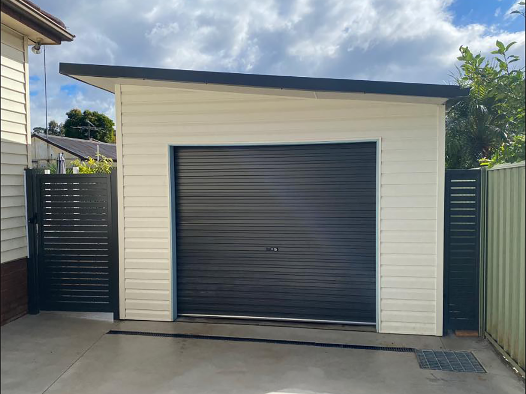 Rolling garage door installed by Olsen Security
