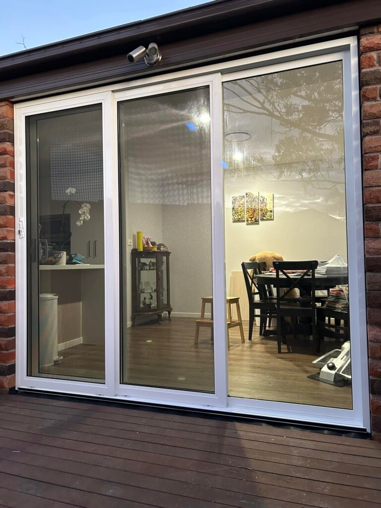 Our Projects Heavy-duty security mesh sliding doors on sliding doors installed by Olsen Security