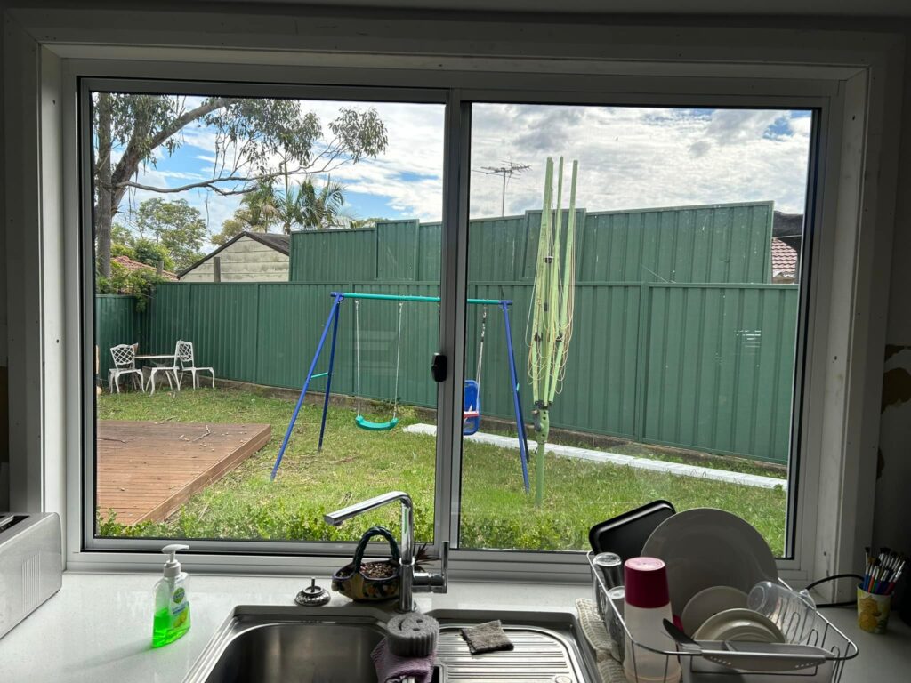 Our Projects Sliding windows with flyscreen mesh installed by Olsen Security