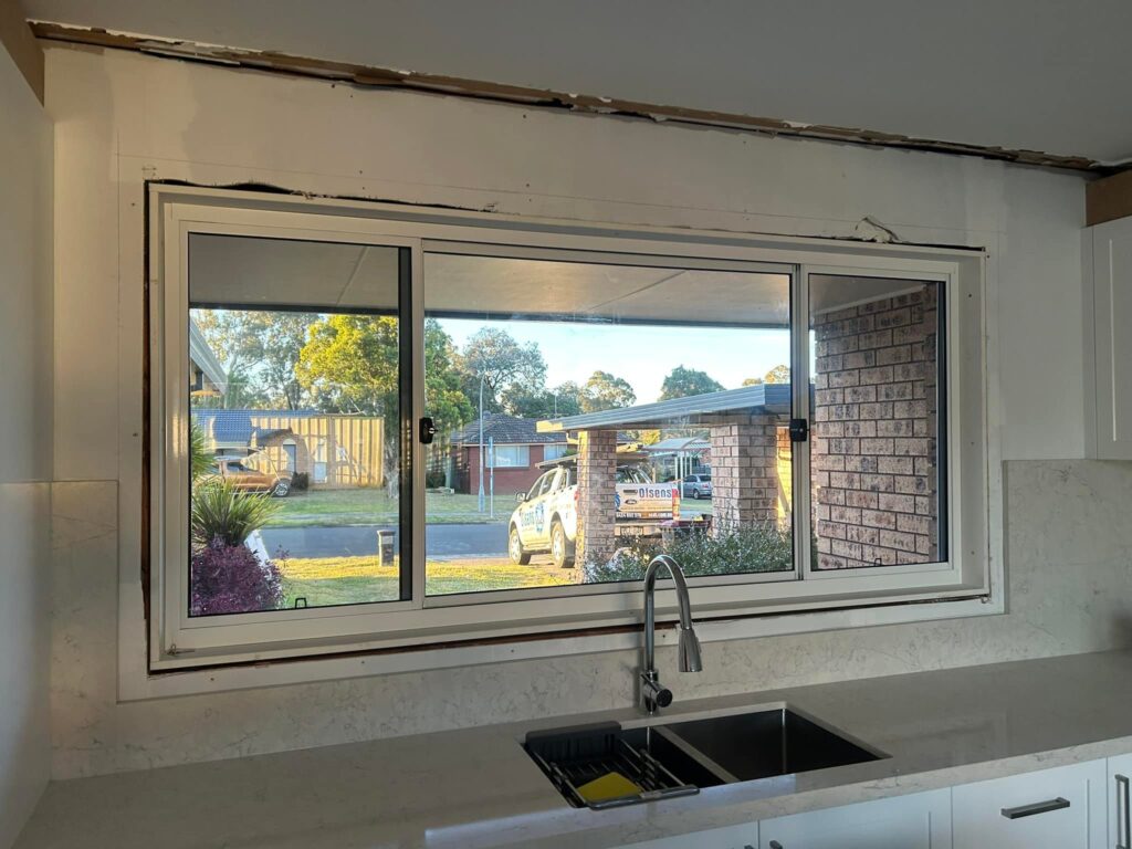 Our Projects Sliding windows with flyscreen mesh installed by Olsen Security