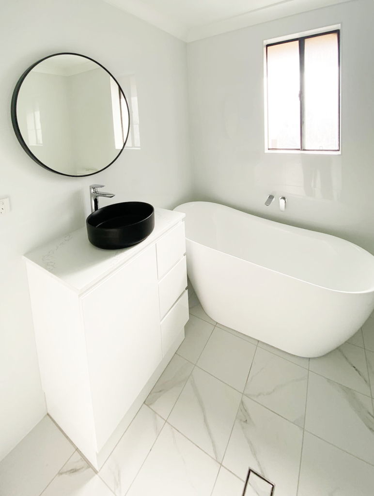 JDS Construction & Design - Sliding window in bathroom installed by Olsen Security