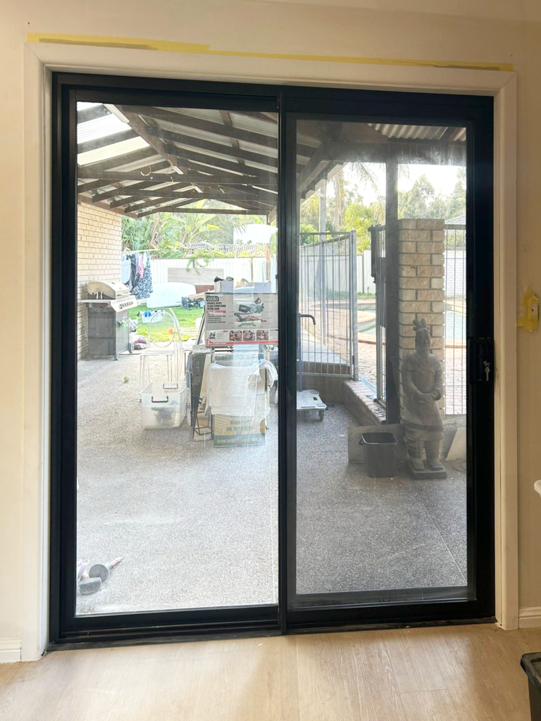 Our Projects ScreenGuard security door on patio sliding door installed by Olsen Security