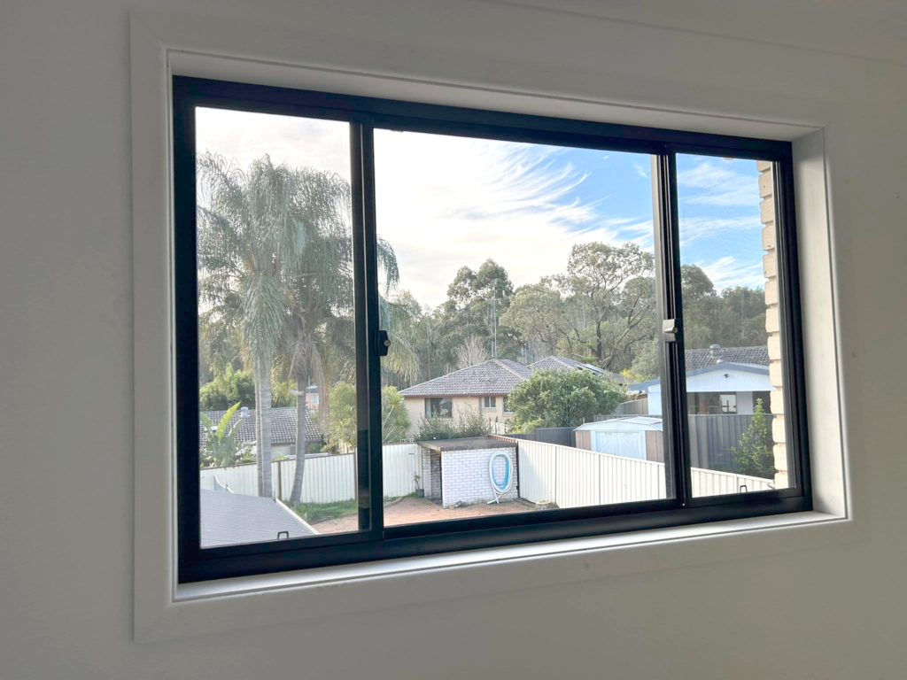 Our Projects Flyscreen mesh on sliding windows installed by Olsen Security