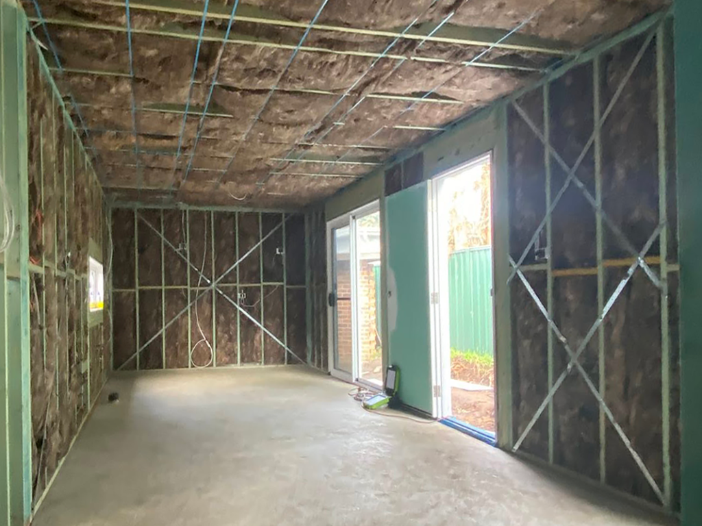 JDS Construction & Design - Sliding windows and slidings doors in granny flat installed by Olsen Security